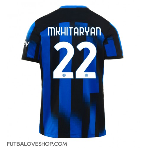 Dres Inter Milan Henrikh Mkhitaryan #22 Domáci 2023-24 Krátky Rukáv